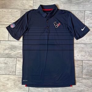 NIKE HOUSTON TEXANS onfield DRIFIT POLO SHIRT small S